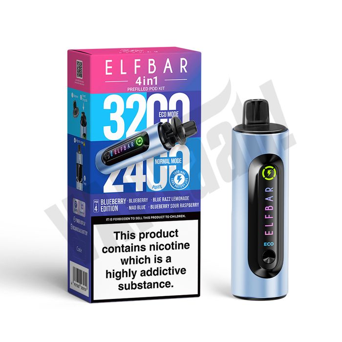 Elf Bar 4 in 1 Pod Kit – Multi-Flavour Vaping in One Device!